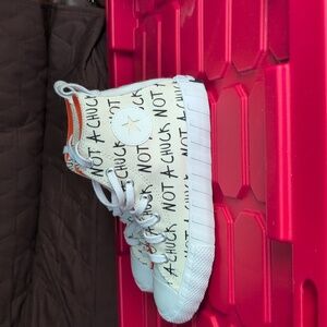 Kids High-Top Sneakers - White and Black